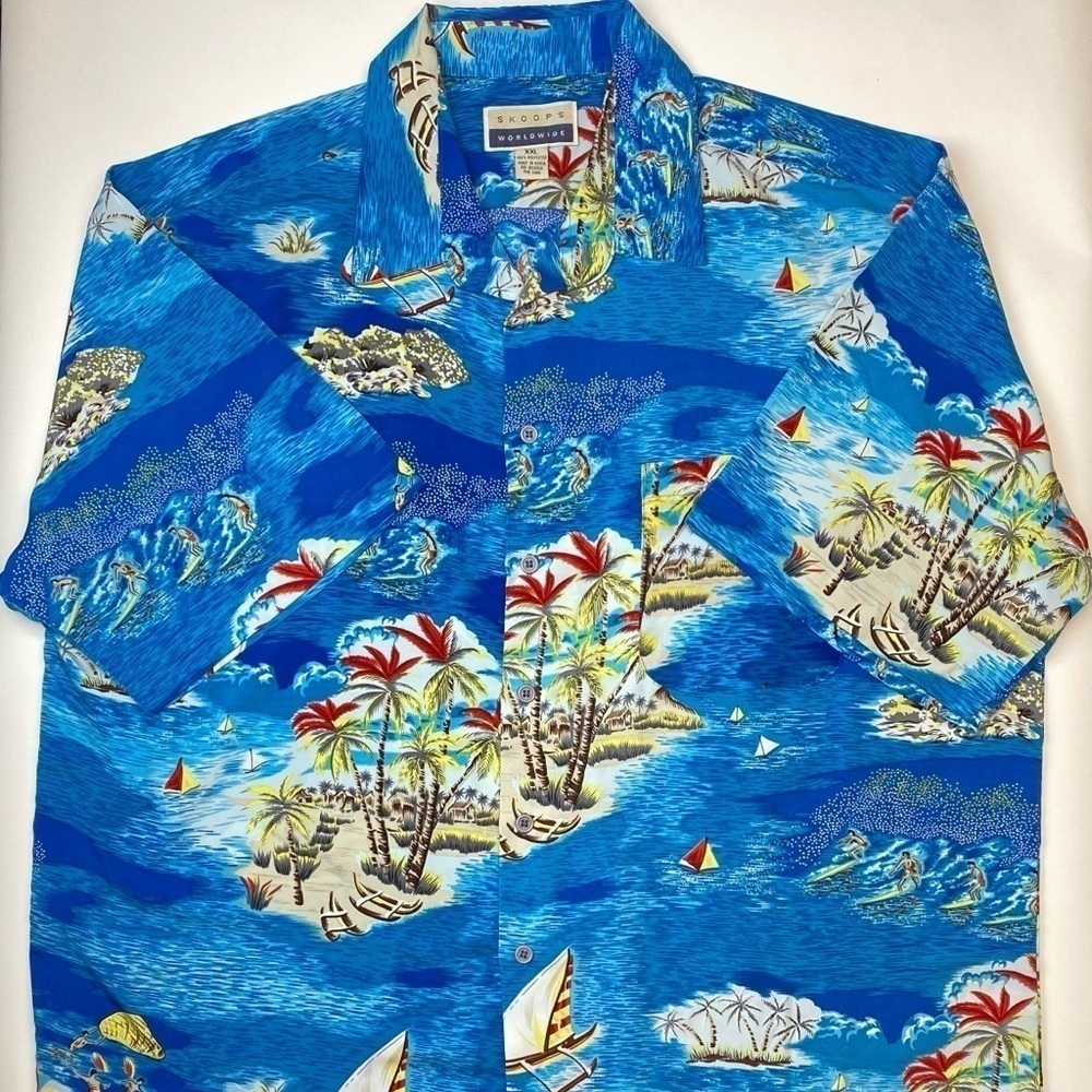 SKOOPS XXL HAWAIIAN STYLE SHIRT - Picture 2 of 7